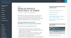 Desktop Screenshot of blog.webhostingy.sk